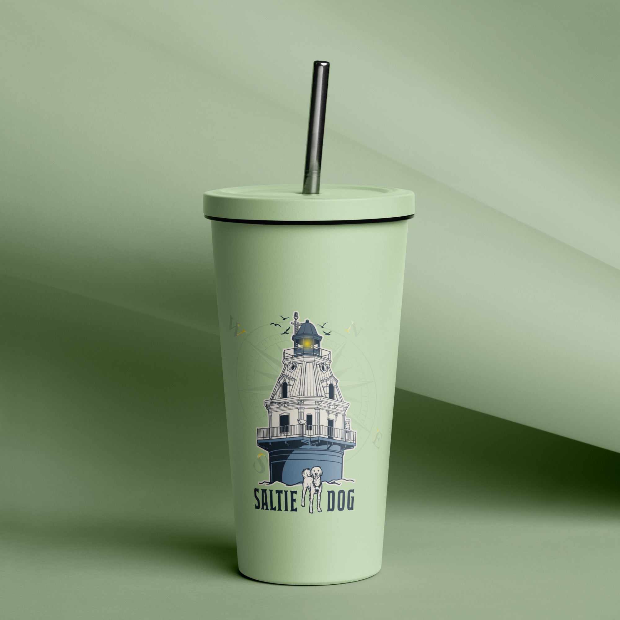 Insulated Tumbler with a Straw