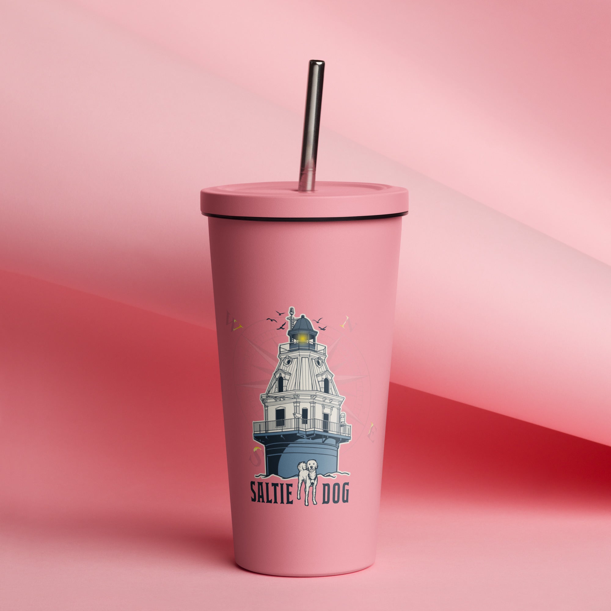 Insulated Tumbler with a Straw